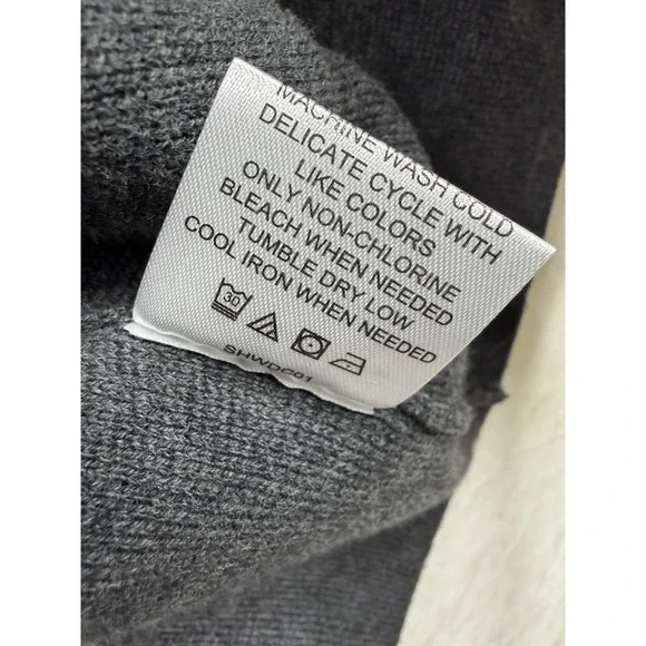 Quince Women's Organic Cotton Knit Blazer in Charcoal Size Large - Picture 7 of 7